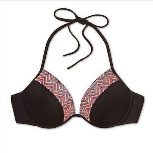 NWOT Shade & Shore Push-up Padded Bikini Top - Picture 1 of 15